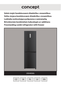 Rokasgrāmata Concept LK6460DS Ledusskapis ar saldētavu