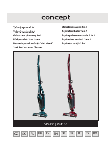 Rokasgrāmata Concept VP4136 Putekļu sūcējs