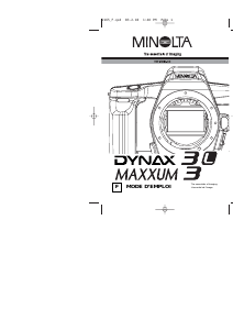 Mode d’emploi Minolta Dynax 3L Camera