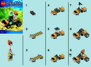 Manual Lego set 30253 Chima Leonidas jungle dragster