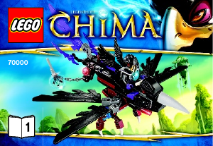 Manuale Lego set 70000 Chima Il Corvo Volante di Razcal