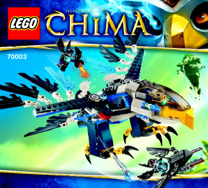 Käyttöohje Lego set 70003 Chima Erisin kotkahävittäjä