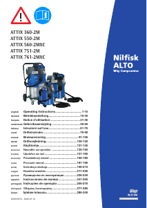 Mode d’emploi Nilfisk ALTO Attix 550-2M Aspirateur