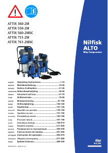 Mode d’emploi Nilfisk ALTO Attix 761-2MXC Aspirateur