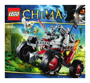 Instrukcja Lego set 70004 Chima Wilczy pojazd Wakza