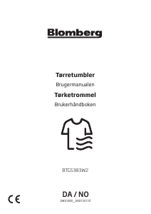 Brugsanvisning Blomberg BTGS 383 W2 Tørretumbler