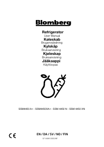 Bruksanvisning Blomberg SSM 4450 N Kylskåp