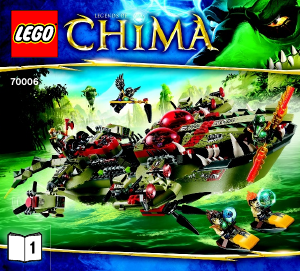 Manual de uso Lego set 70006 Chima El buque cocodrilo de Cragger