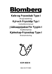 Käyttöohje Blomberg KSM 4650 N Jääkaappipakastin