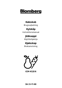 Bruksanvisning Blomberg KSM 4520 N Kyl-frys