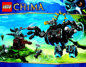 Käyttöohje Lego set 70008 Chima Gorzanin gorillahyökkääjä