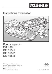 Mode d’emploi Miele DG 155 Four