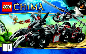 Instrukcja Lego set 70009 Chima Pojazd bojowy Worizza