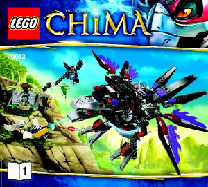 Manuale Lego set 70012 Chima Il corvo avvoltoio di Razar