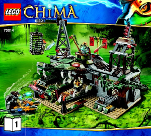 Brugsanvisning Lego set 70014 Chima Krokodillestammens sumpede skjul