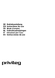 Handleiding Privileg DGAH 67 LM X Afzuigkap