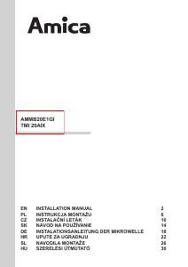 Návod Amica AMMB20E1GI Mikrovlnná rúra