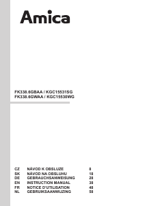 Handleiding Amica KGC 15531 SG Koel-vries combinatie