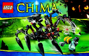 Manual Lego set 70130 Chima Sparratus spider stalker