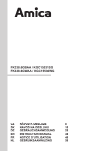 Manual Amica KGC 15530 WG Fridge-Freezer