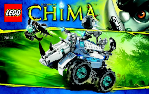Bedienungsanleitung Lego set 70131 Chima Rogons Nashorn-Cruiser