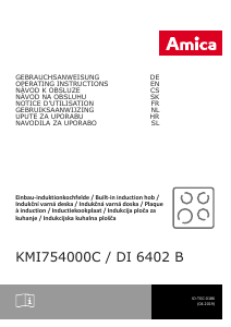 Manuál Amica KMI 754 00 C Varná deska