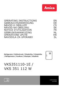 Bedienungsanleitung Amica VKS 351 112 W Kühlschrank