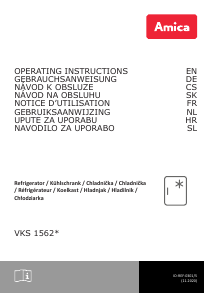 Manuál Amica VKS 15624-1 S Lednice