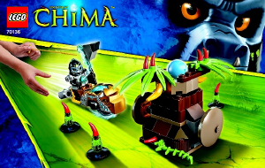 Käyttöohje Lego set 70136 Chima Banaaninpudotus