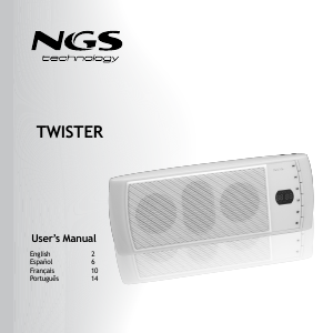 Handleiding NGS Twister Luidspreker