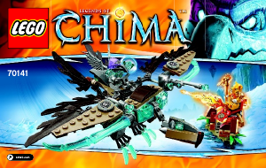 Handleiding Lego set 70141 Chima Vardy's ijszweegvlieger