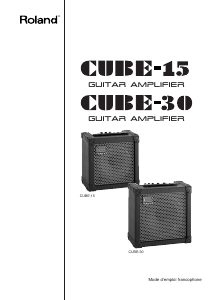 Mode d’emploi Roland CUBE-15 Amplificateur de guitare