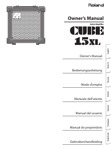 Manual de uso Roland CUBE-15XL Amplificador de guitarra