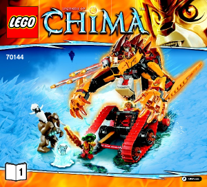 Bruksanvisning Lego set 70144 Chima Lavals eldslejon