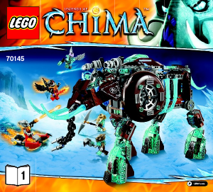 Manuale Lego set 70145 Chima Mammut di ghiaccio di Maula