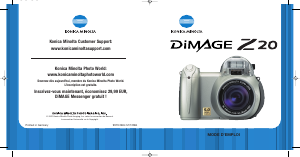 Mode d’emploi Konica-Minolta DiMAGE Z20 Appareil photo numérique