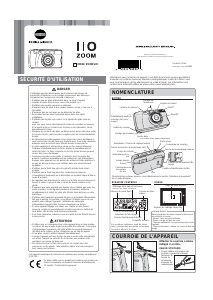 Mode d’emploi Konica-Minolta ZOOM 110 Camera