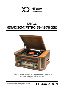 Manuale XD XDEM7B081 Giradischi