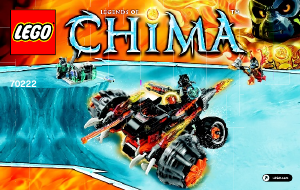 Instrukcja Lego set 70222 Chima Pojazd Tormaka