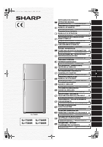 Használati útmutató Sharp SJ-T640R Hűtő és fagyasztó