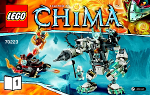 Bedienungsanleitung Lego set 70223 Chima Icebites Klauen-Bohrer