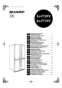 Instrukcja Sharp SJ-F77PV Lodówko-zamrażarka