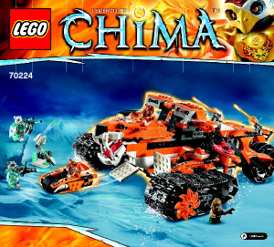 Bruksanvisning Lego set 70224 Chima Tigers mobila kommandofordon