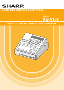 Mode d’emploi Sharp XE-A107WH Caisse