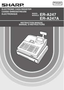 Mode d’emploi Sharp ER-A247A Caisse
