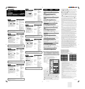 Manuale Sharp EL-344R Calcolatrice