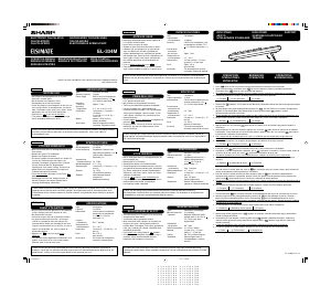 Manual de uso Sharp EL-334M Calculadora