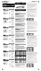 Mode d’emploi Sharp EL-334FB Calculatrice