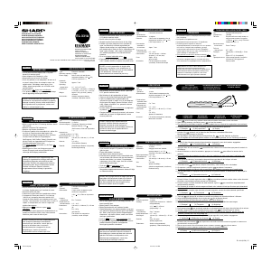 Mode d’emploi Sharp EL-331A Calculatrice