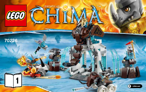 Brugsanvisning Lego set 70226 Chima Mammutternes isfæstning